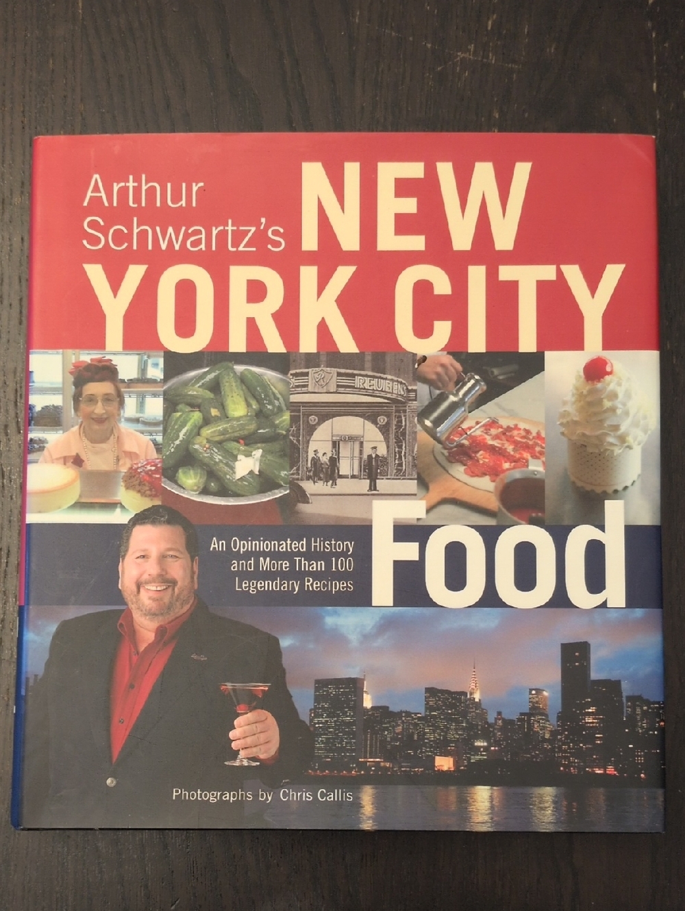 Arthur Schwartz's New York City Food Cookbook - Red & Blue Cover